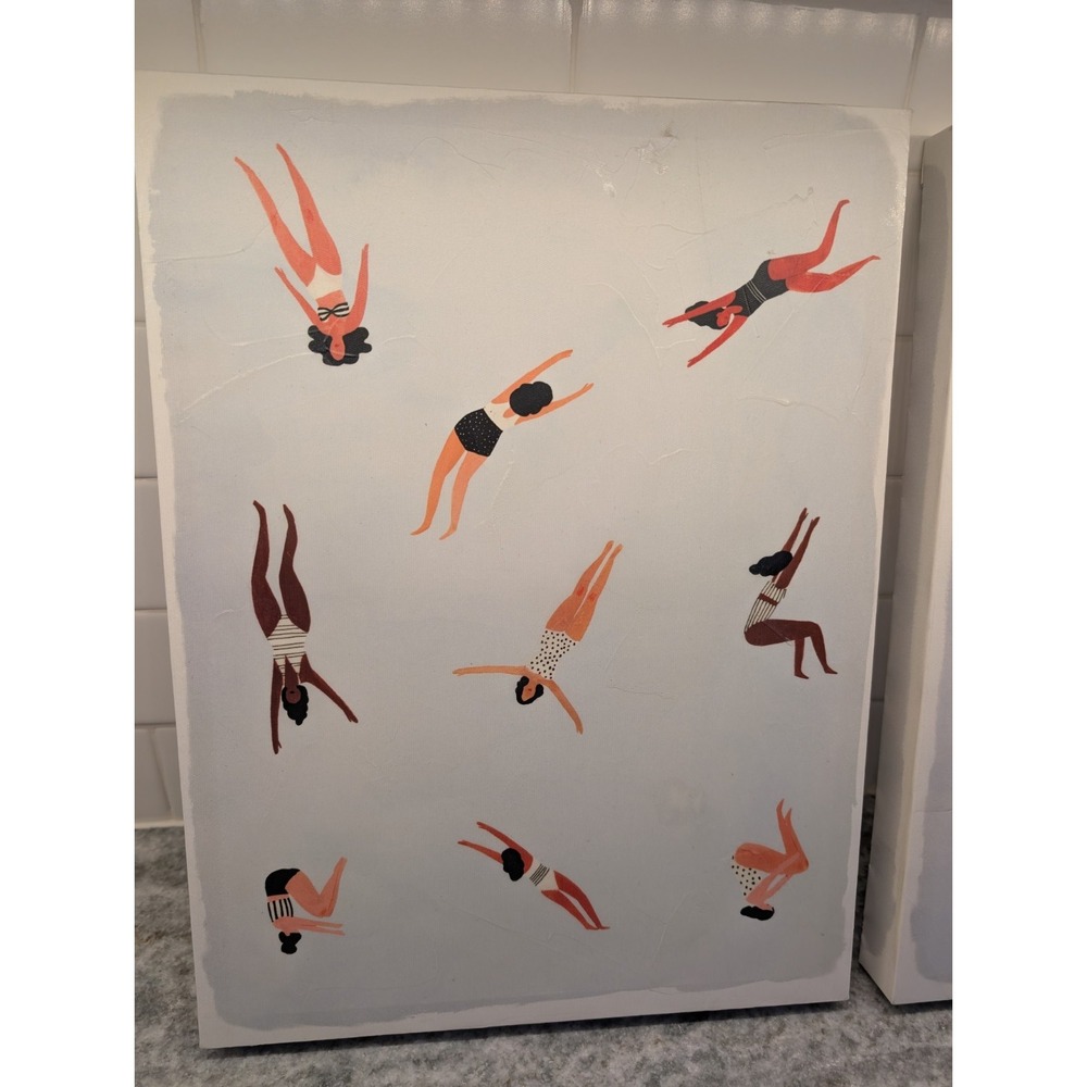 Minnows I by Victoria Borges Stretched Canvas 12x16 Set Of 2 Prints - Picture 3 of 12
